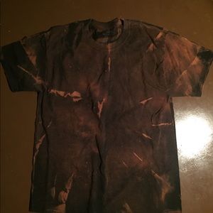 black & bleached tye dye t-shirt